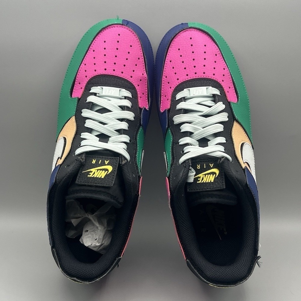 2021 Nike Air Force 1 Multicolor Retro Shoes - Men's Size 8.5 USED - Picture 5 of 9